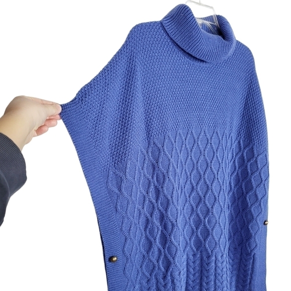 LANE BRYANT side button poncho sweater - Picture 3 of 7